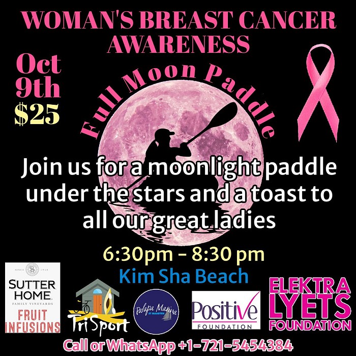 Breast Cancer Awareness Full Moon Paddle